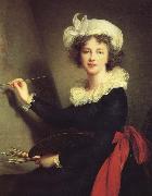 Charles Lebrun Weinie Mrs. Lebrun self-portrait oil painting reproduction